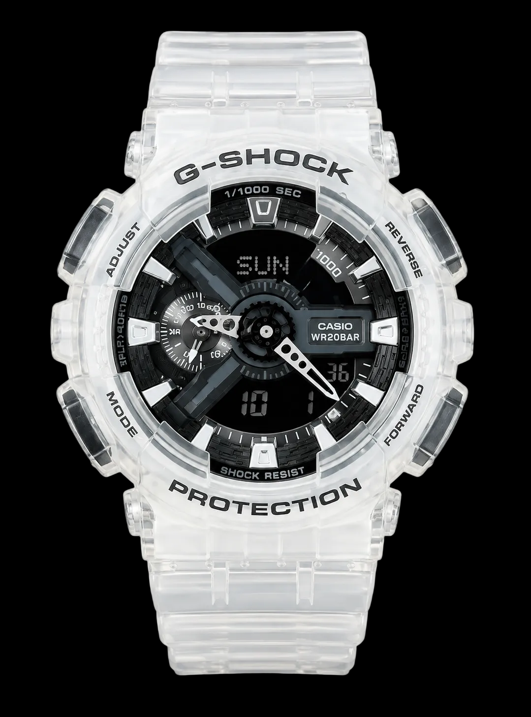 G-Shock Transparente/Negro