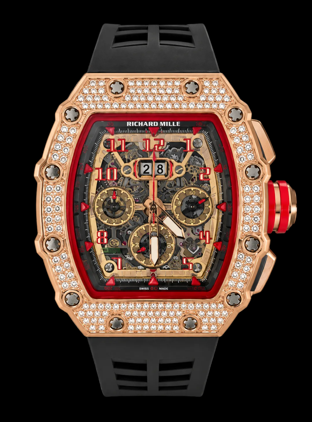 Richard Mille Bronce/Negro Brillantes